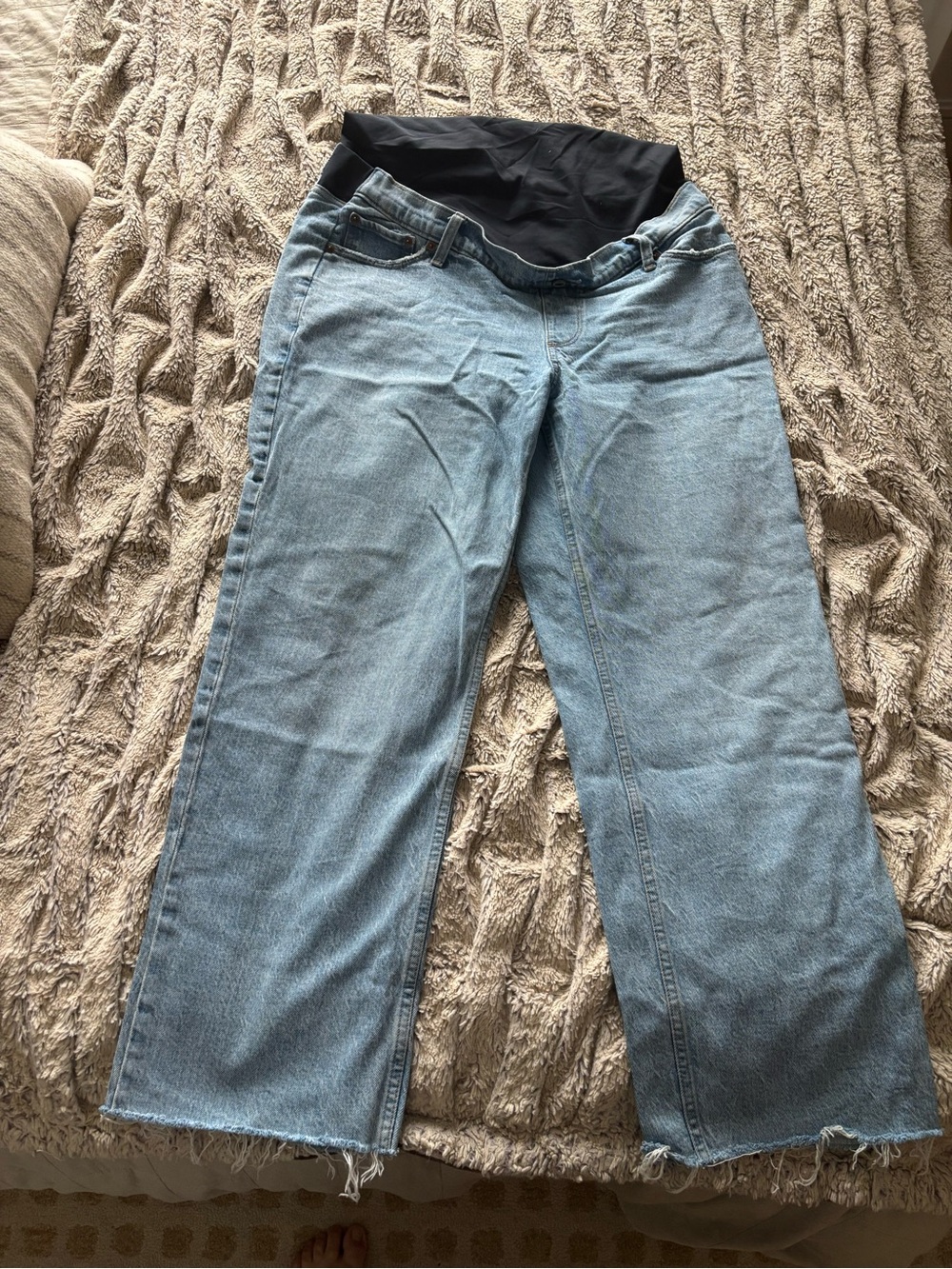 Abercrombie & Fitch maternity Light Blue Baggy Jeans